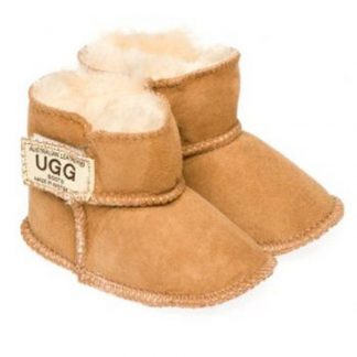 Velcro Baby Boots Chestnut