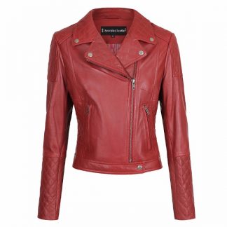 Womens Leather Jacket Sharon - Fashion Deals