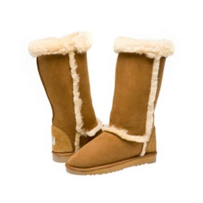 Womens Classic Tall Fur Trim Ugg Boots